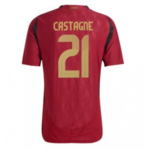 Fotbalové Dres Belgie Timothy Castagne #21 Domácí Oblečení ME 2024 Krátký Rukáv
